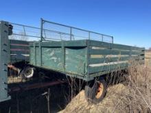 WAGON, 16' X 8', J&M 10-TON GEAR, ROLL UP TARPS