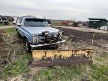 1987 CHEVROLET 3500 CUSTOM DELUXE PICKUP TRUCK, 4X4, CHEVY 350 V8 GAS ENGINE, REGULAR CAB, LONG BOX,