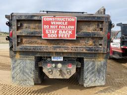 1996 INTERNATIONAL 4700 SINGLE AXLE DUMP TRUCK, T444E DIESEL, 6-SPEED TRANS, NO BRAKES, ELECTRIC TAR