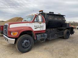 1997 FORD F-SERIES SINGLE AXLE SEAL COAT TRUCK, CUMMINS 5.9L DIESEL, AUTO TRANS