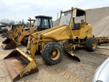 2003 PSI M413XT MOTOR GRADER, 120'' GRADE BLADE, 80'' FRONT BUCKET, HAS SKID STEER MOUNT, OROPS, 4X4