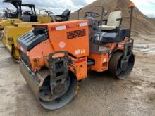 2004 HAMM HD13 VIBRATORY SMOOTH DRUM ROLLER KUBOTA DIESEL, WATER TANKS, 51'' DRUM, 7191 HOURS SHOWING, S/N: 1393731