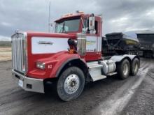 1992 KENWORTH T800 TANDEM AXLE SEMI TRUCK, HEAVY SPEC, DETROIT DIESEL SERIES 60, 13-SPEED TRANS, WET