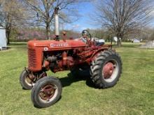 MCCORMICK FARMALL SUPER A TRACTOR, PTO, 12.4-24 REAR TIRES