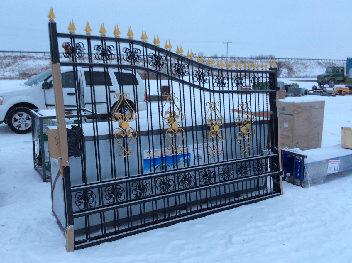 20' HD Wrought Iron Driveway Gates