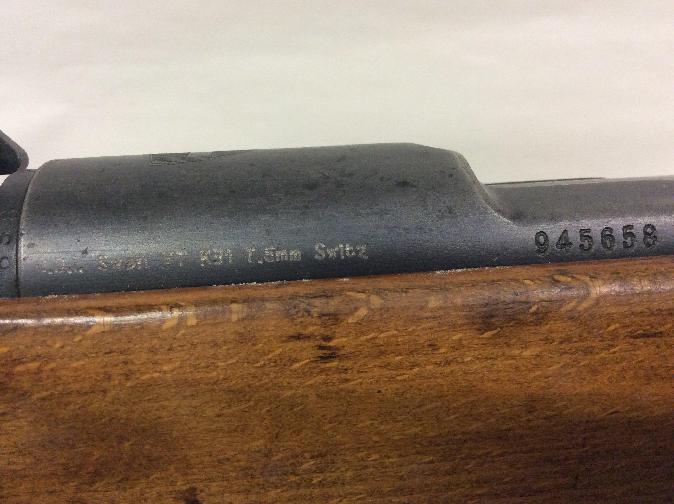 Switzerland K-31 7.55 mm Rifle