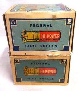 (2) Federal Hi-Power 16GA