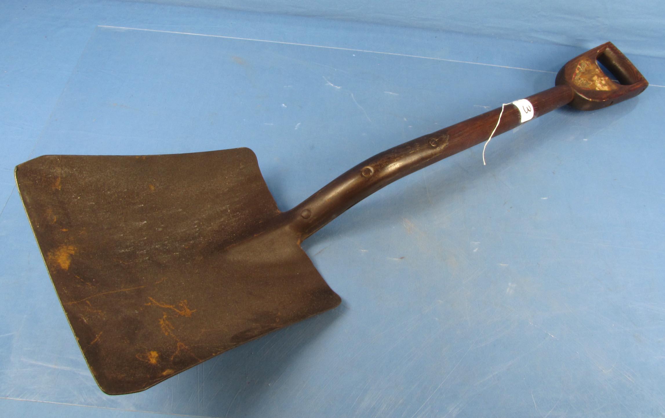 Shovel; #2; Square Pt; D-hndl; W/partial Paper Label; Winchester