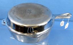 #80 Double Skillet; Hinged; Chrome; Griswold Ll; Epu; P/n 1102/1103; Bright