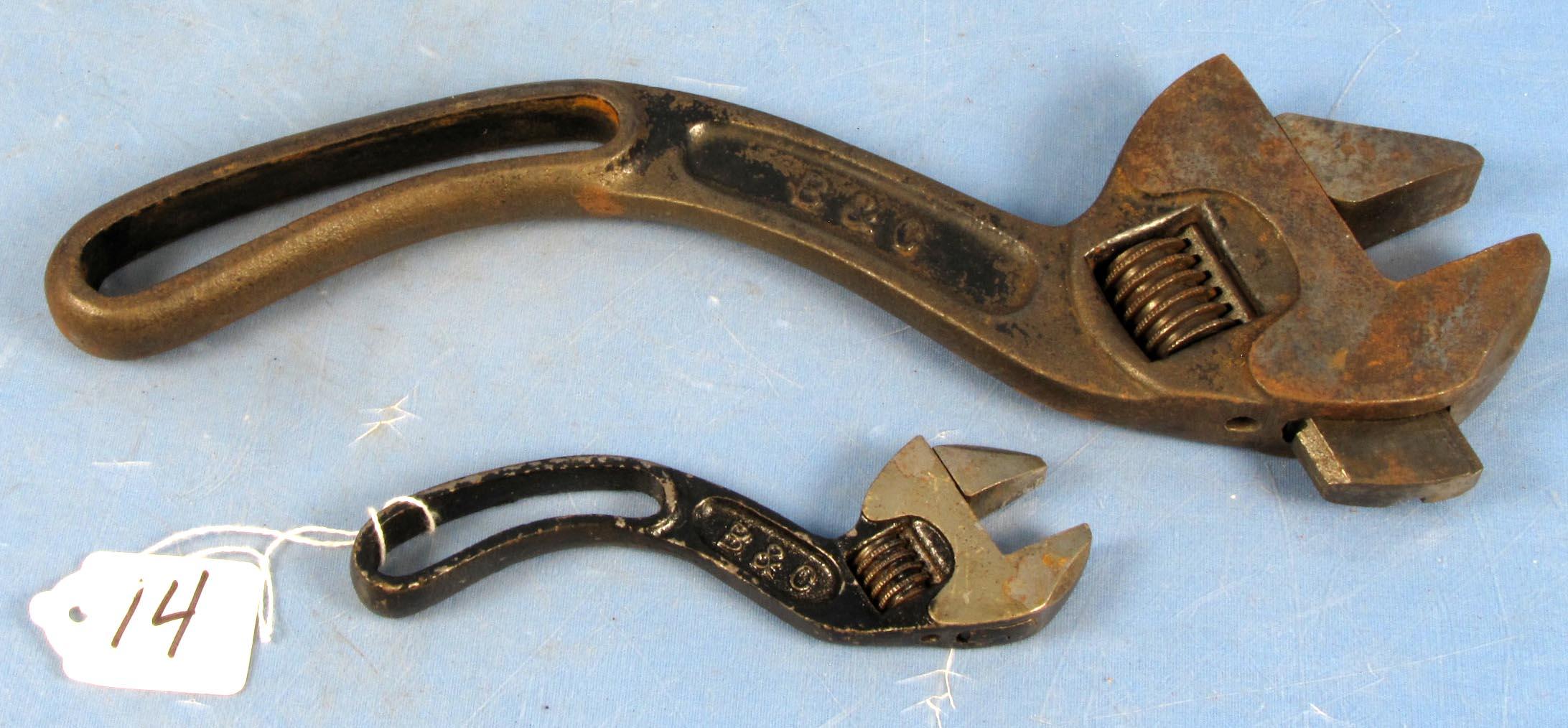 2 Adj. S Wrenches (b & C- 12in; 8in)