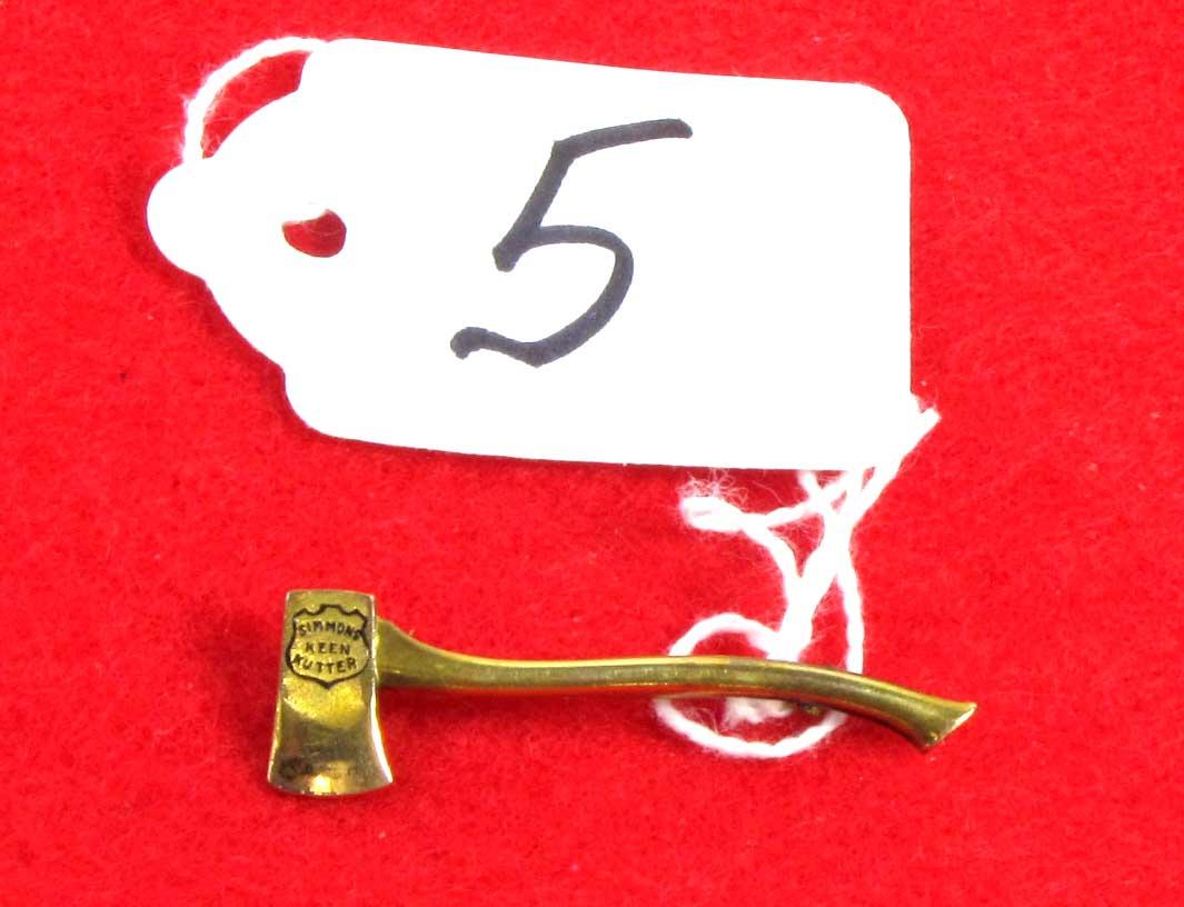 KK hatchet pin; old shield logo