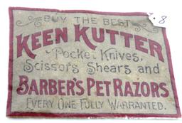KK Counter felt; pocket knives; scissors & shears & Barber Pet razors; excellent condition