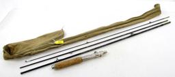 Simmons; 3 piece; metal fishing rod in/case