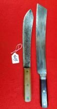 Lot Of 2; Winchester Butcher Knife; Winchester Cheese Knife