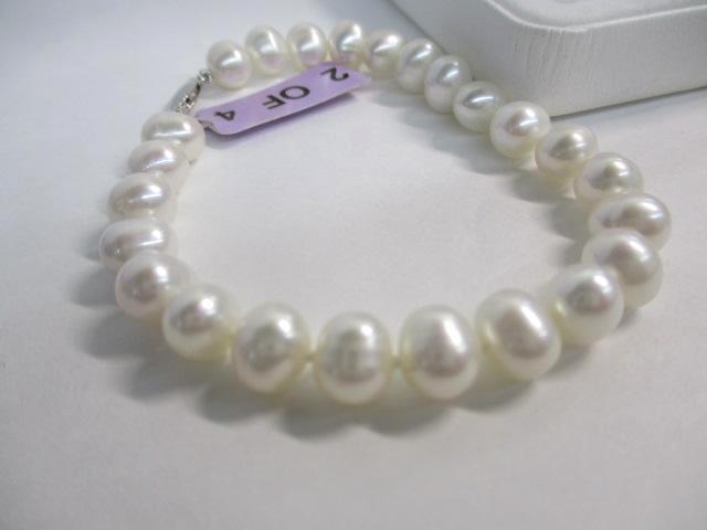 (4pc) Sterling & Pearl Jewelry