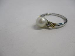 14k WG Pearl Ring