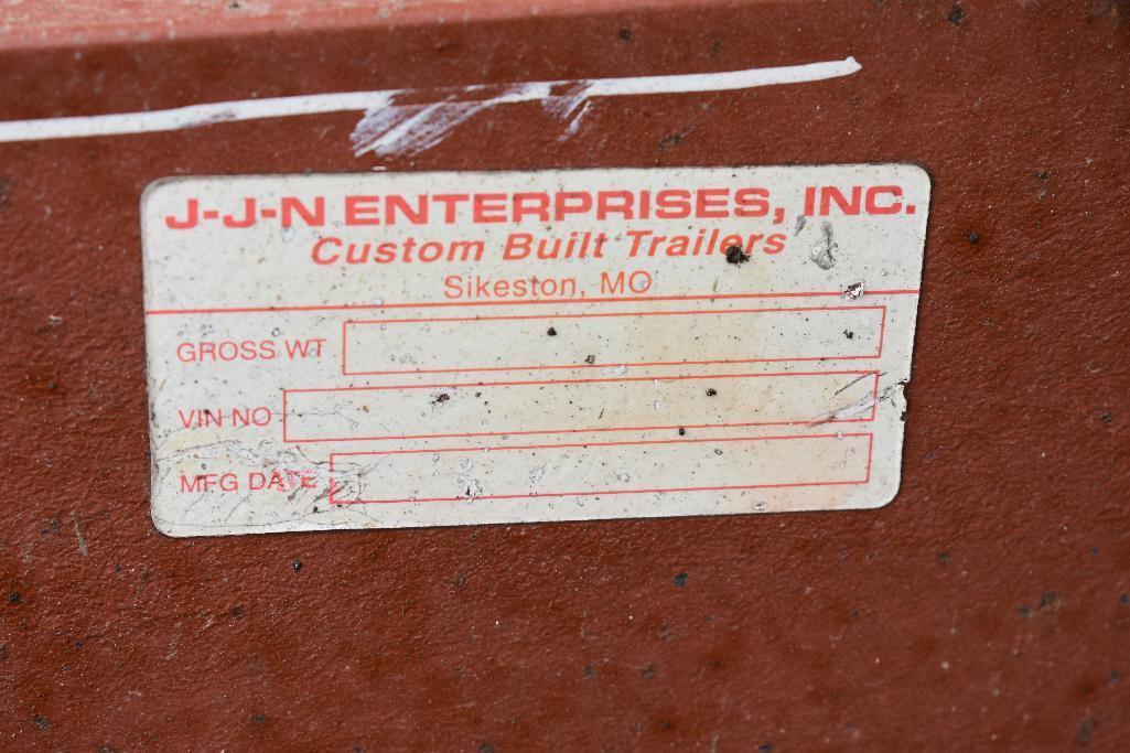 J-J-N Enterprises 16' bumper hitch flatbed trailer
