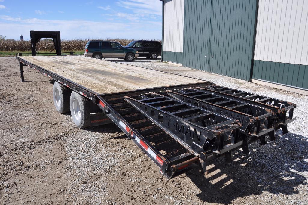 '13 Trailerman 30' gooseneck flatbed trailer