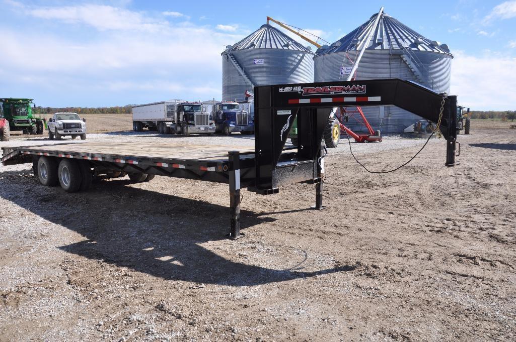 '13 Trailerman 30' gooseneck flatbed trailer