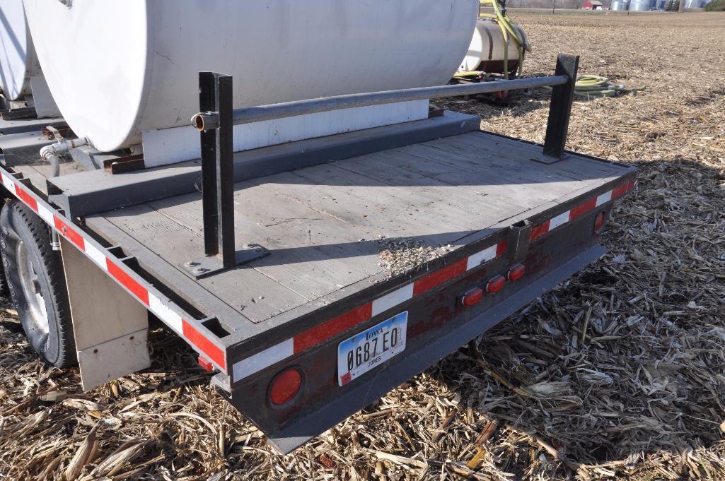 N&N 20' bumper hitch flatbed/fuel trailer