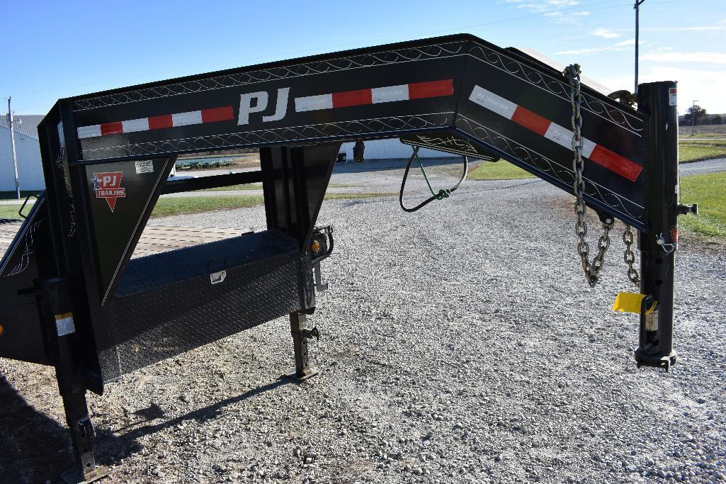 '11 PJ 25' tandem axle gooseneck flatbed trailer