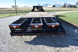 '11 PJ 25' tandem axle gooseneck flatbed trailer