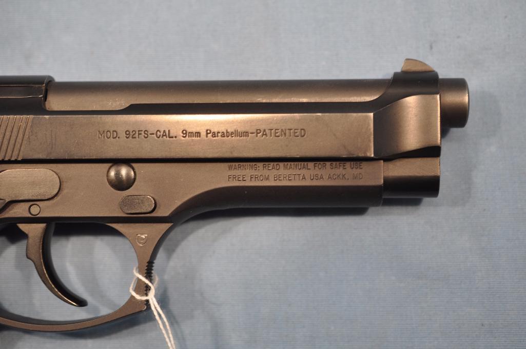 BERETTA MODEL 92FS 9MM SEMI AUTO PISTOL