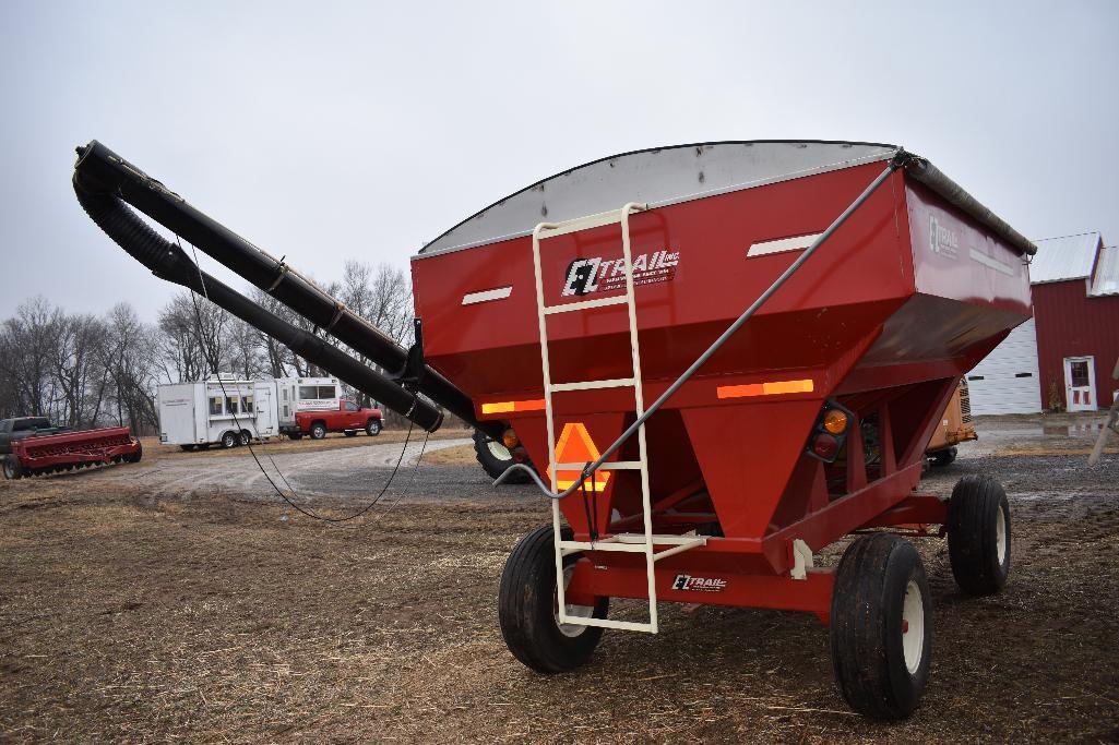 E-Z Trail 3400 dual compartment gravity wagon with 14' hyd. drive auger