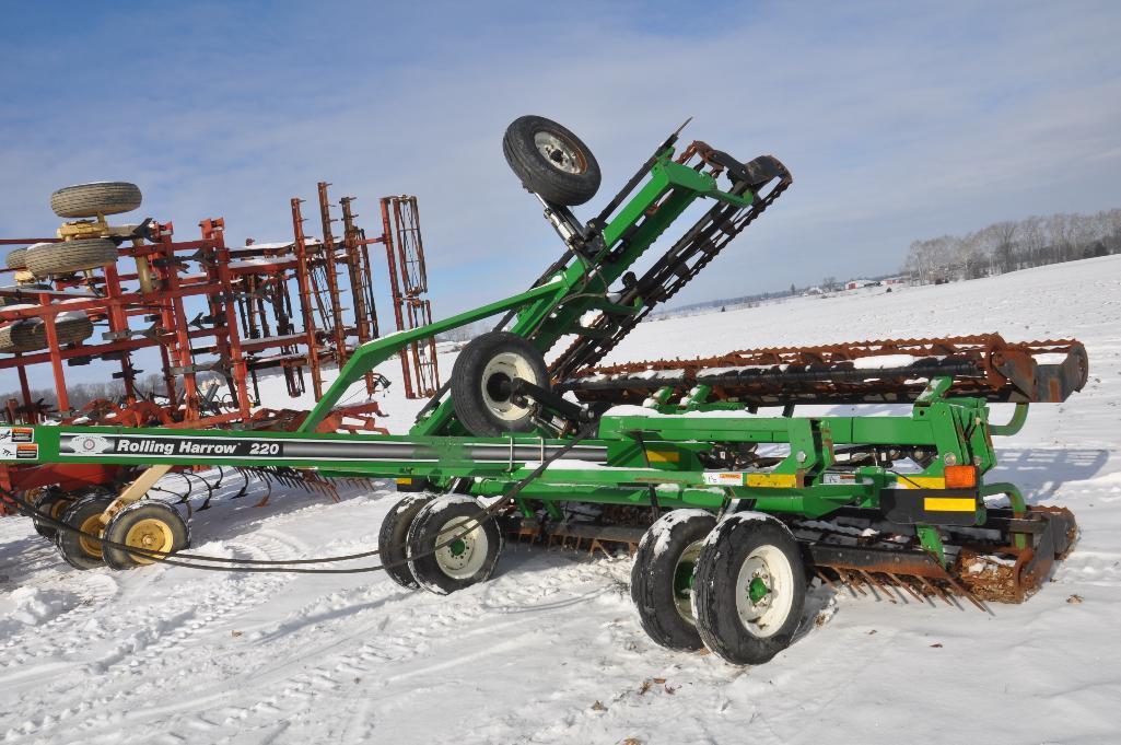 Unverferth 220 37' rolling harrow