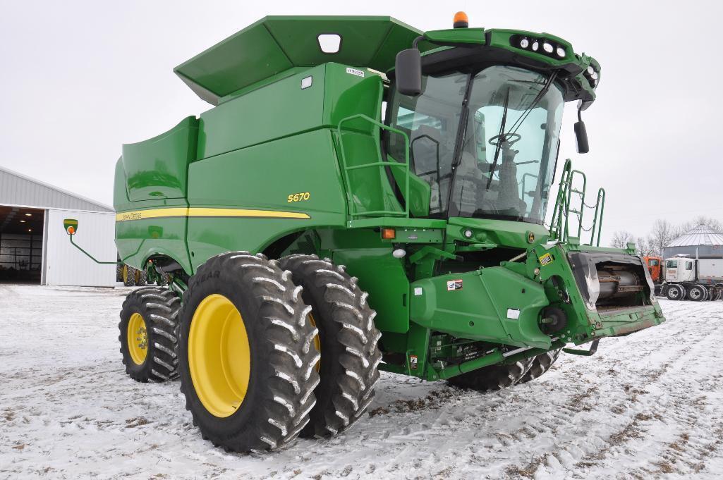 '12 JD S670 4wd combine