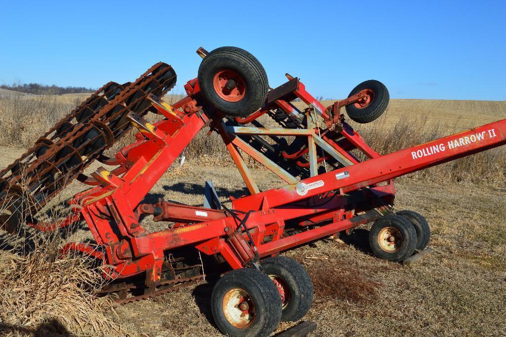 Unverferth 30' double basket rolling harrow