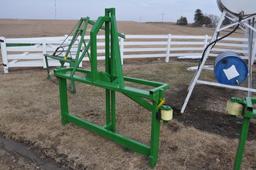 Dual tire carrier for combine feederhouse