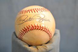 PETE ROSE AUTOGRAPHED BASEBALL