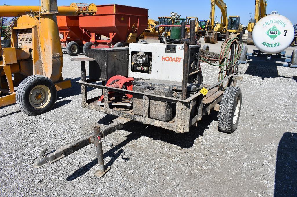 8' flatbed bumper hitch single axle trailer