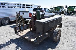 8' flatbed bumper hitch single axle trailer