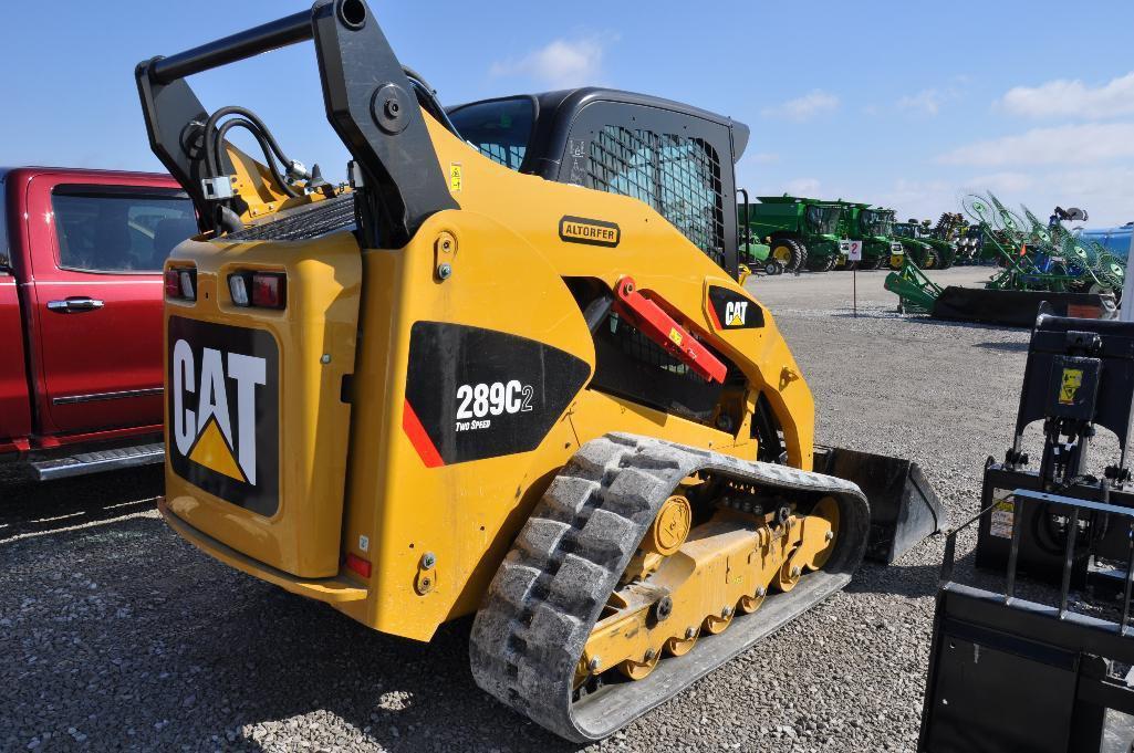 13 Cat 289C2 compact track loader