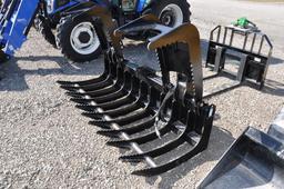 13 Cat 84" hyd. grapple for skid loader