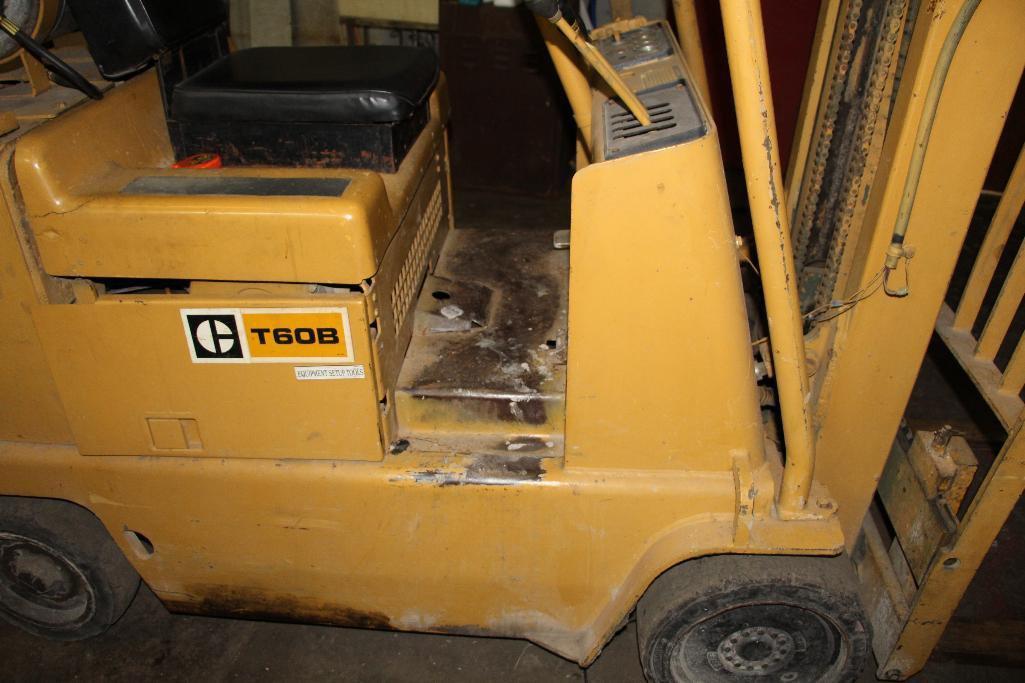 Cat T60B LP forklift, 2-stage mast, 7,342 hrs., SN 339889