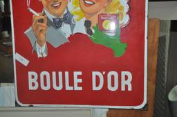 BOULE D'OR TOBACCO ADVERTISING SIGN