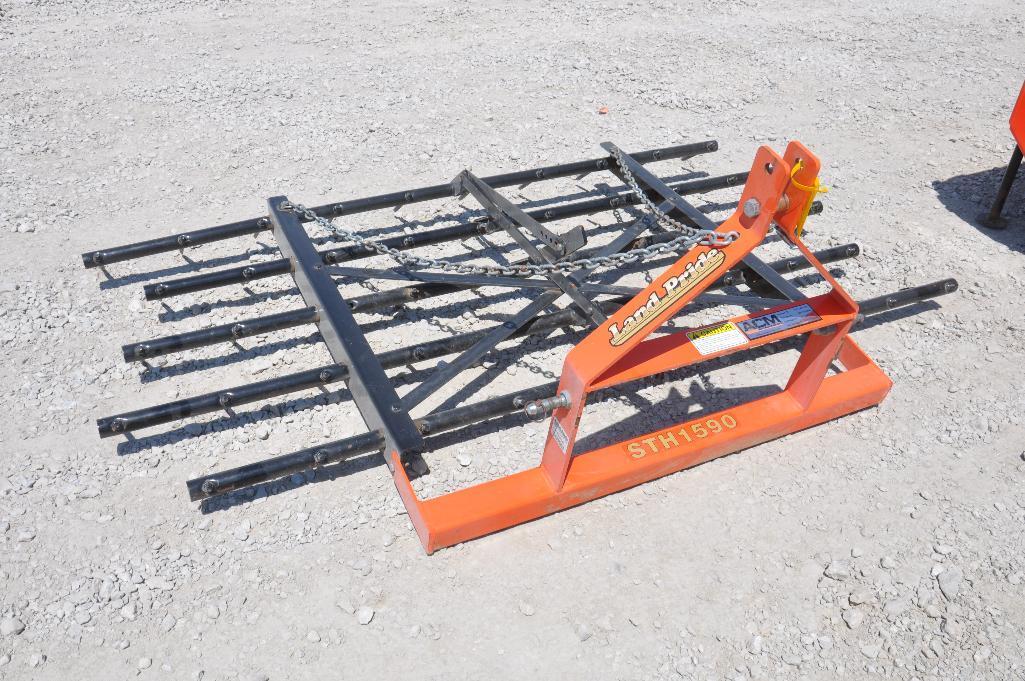 Land Pride STH1590 7.5' 3 pt. 5-bar spike tooth harrow