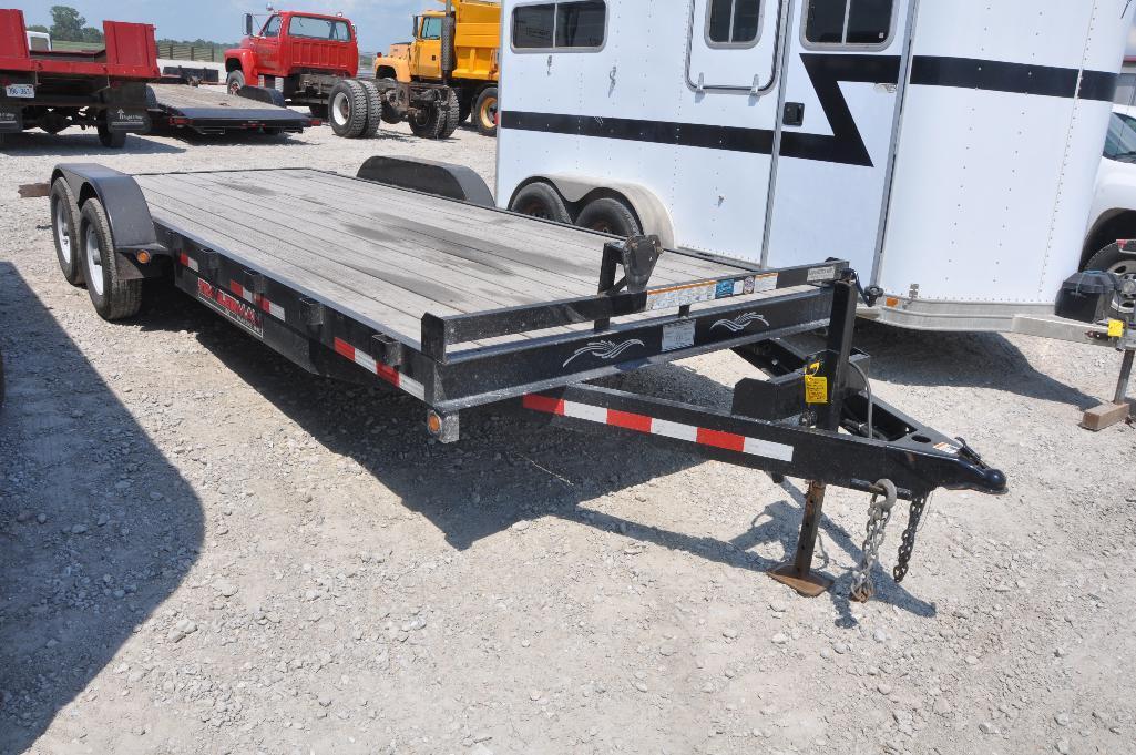 '16 Trailerman 20' bumper hitch flatbed trailer