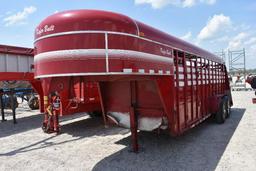 97 Kiefer Built 18' gooseneck livestock trailer