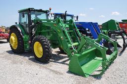 '14 JD 6150R MFWD tractor