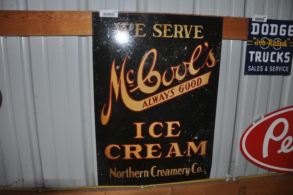 MCCOOL'S "WE SERVE MCCOOL'S ICE CREAM"