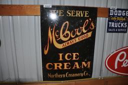 MCCOOL'S "WE SERVE MCCOOL'S ICE CREAM"