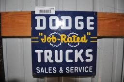 DODGE "JOB RATED" TRUCKS SSP SIGN