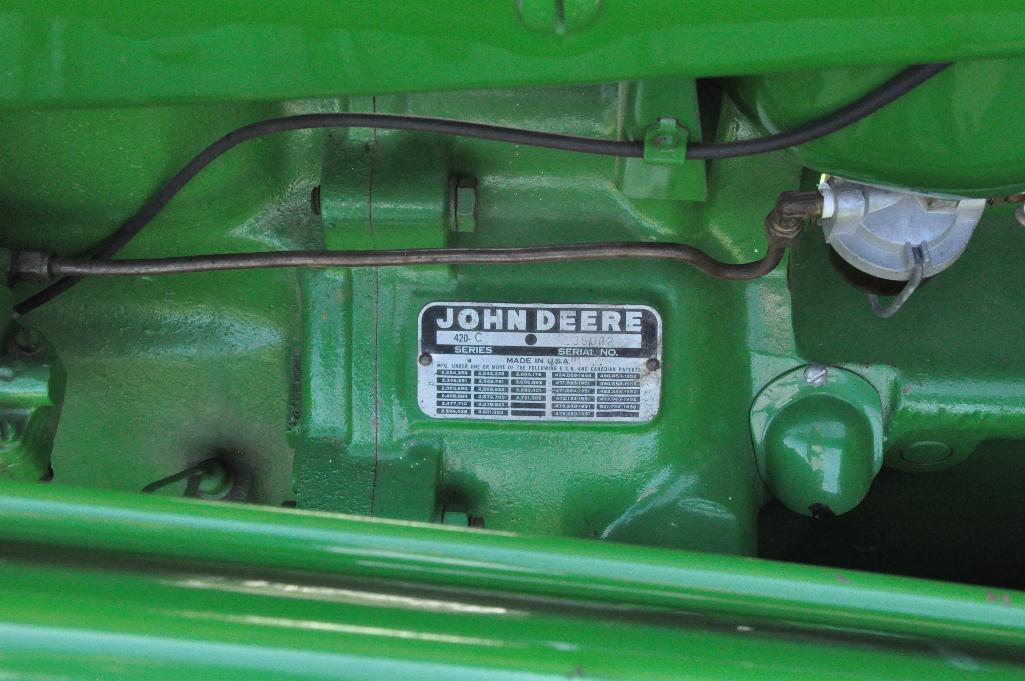 John Deere 420 crawler