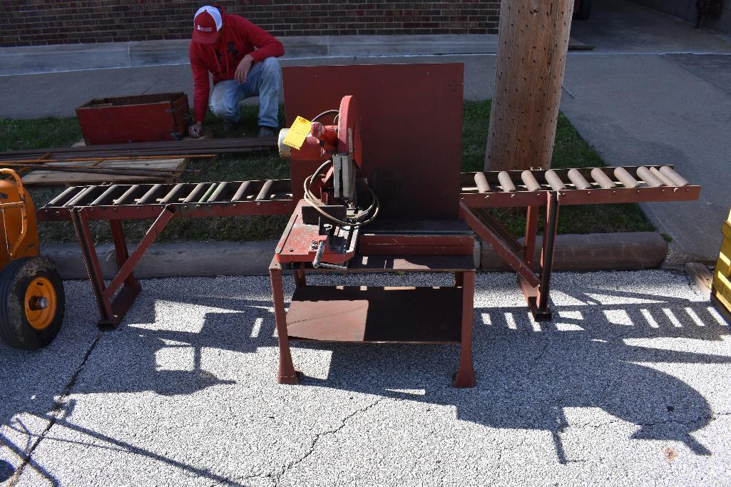 Milwaukee Chop Saw on Bench