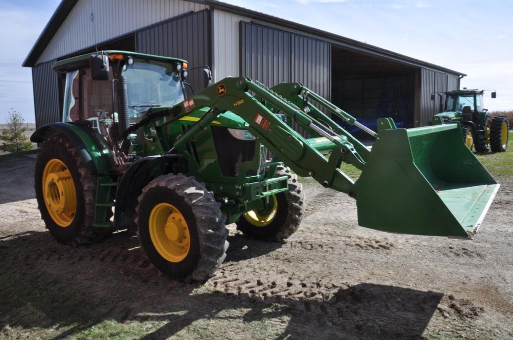 2014 John Deere 6140D MFWD tractor w/loader