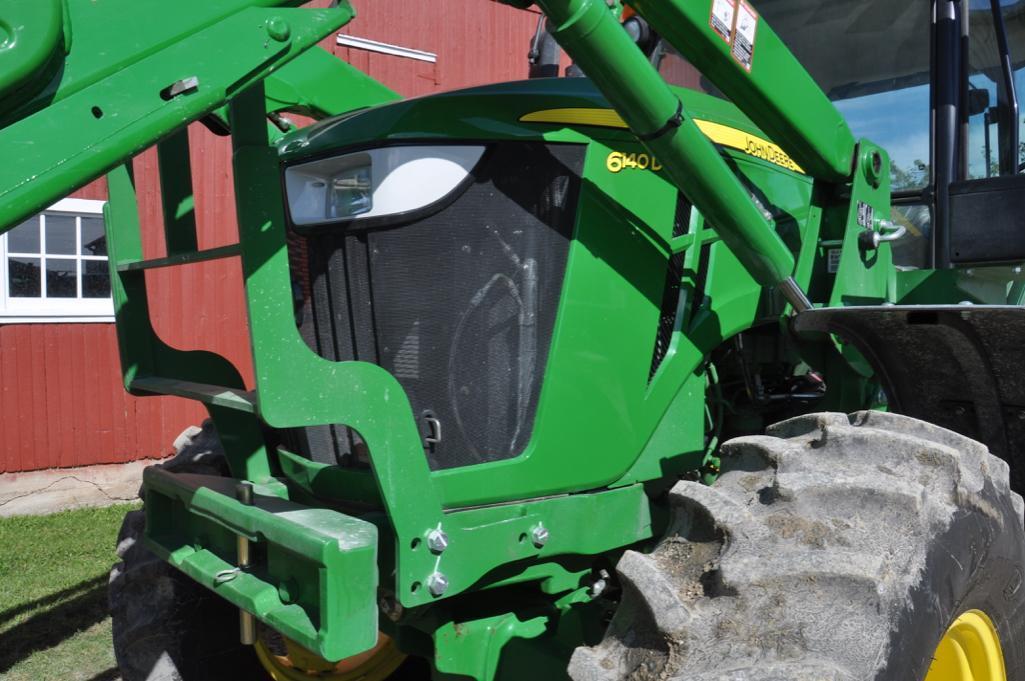 2014 John Deere 6140D MFWD tractor w/loader